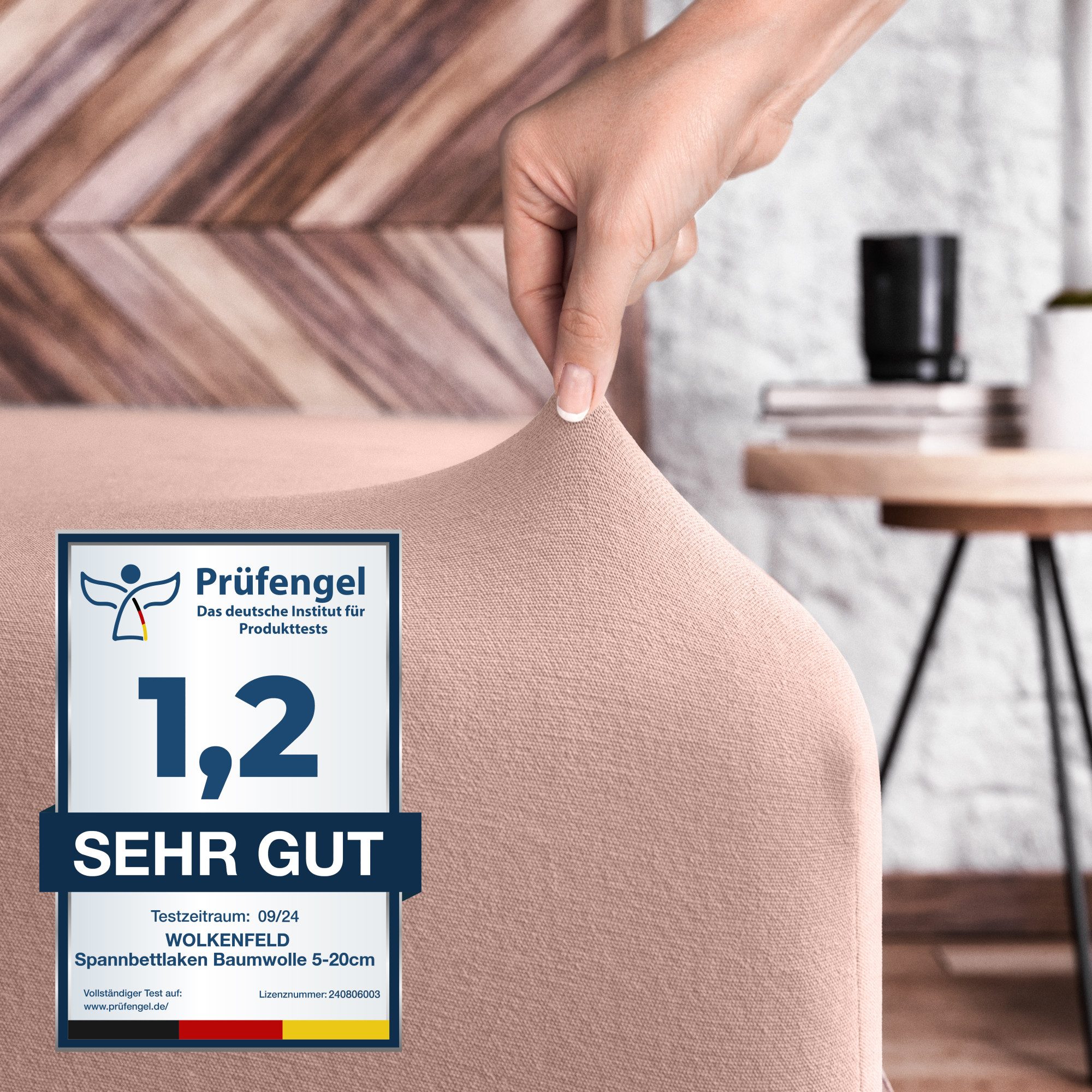 Wolkenfeld Spannbettlaken 100% Baumwolle - Superweiches günstig online kaufen