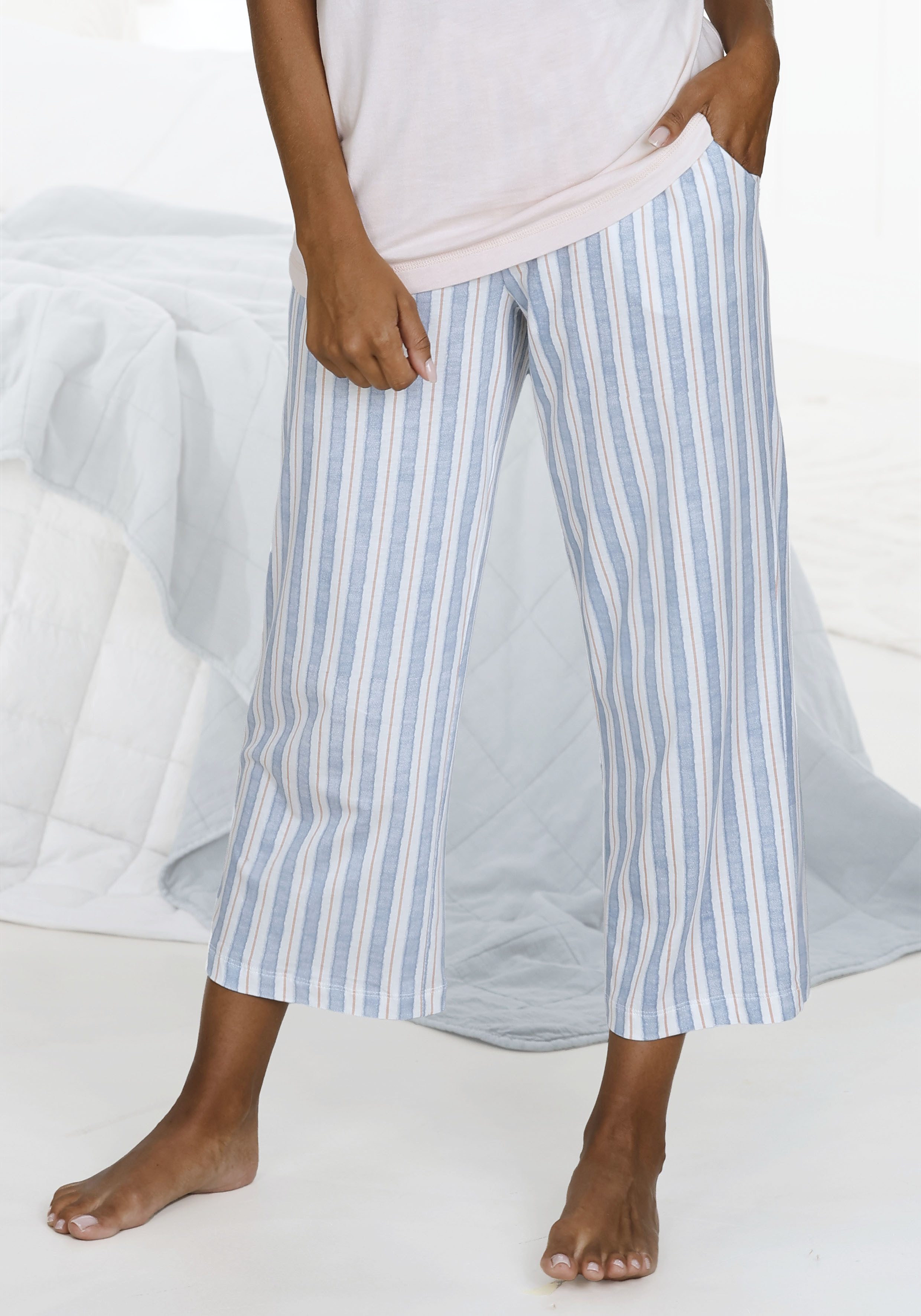 Vivance Dreams Pyjamahose, mit schönem Allover-Druck günstig online kaufen