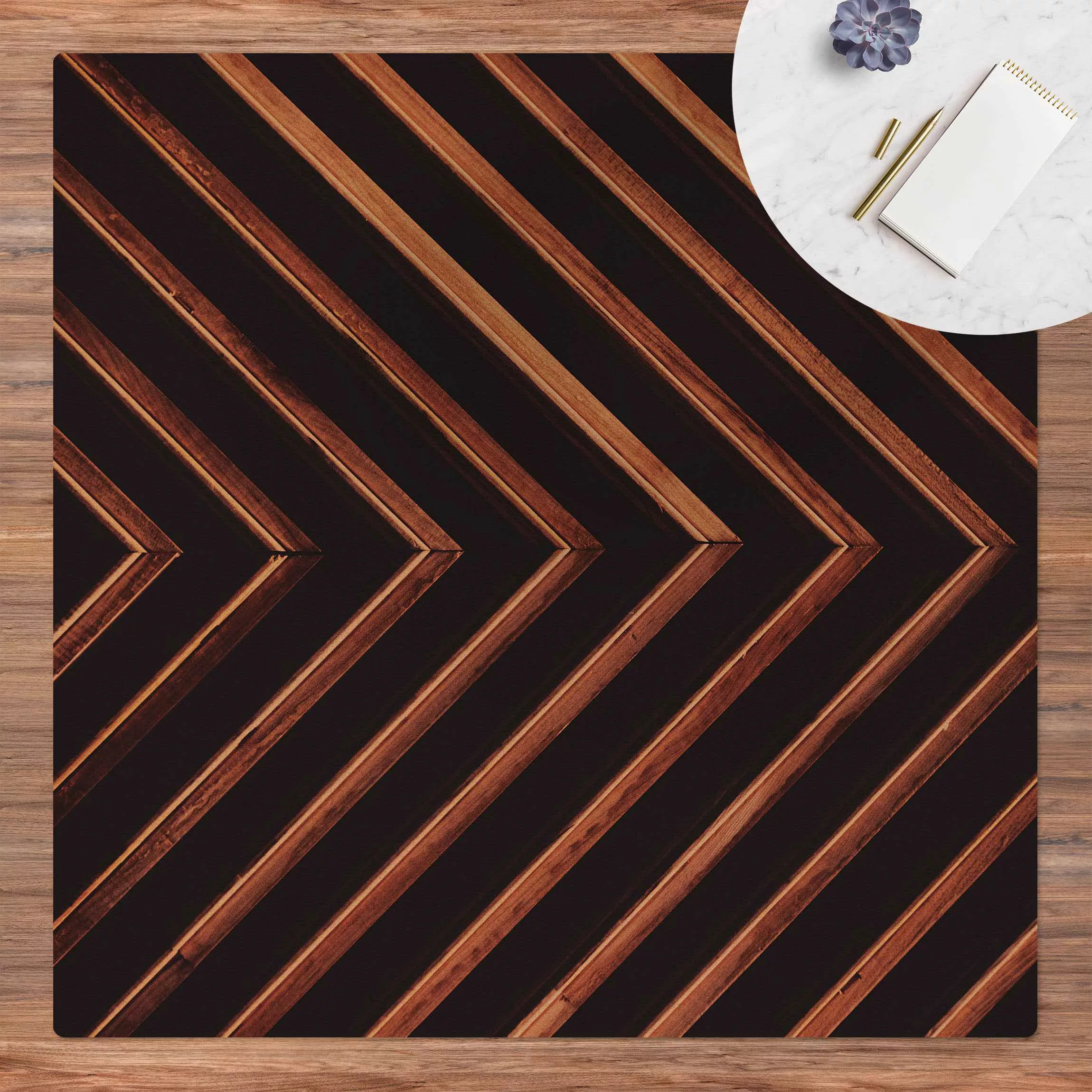 Kork-Teppich Symmetrie aus Holz günstig online kaufen