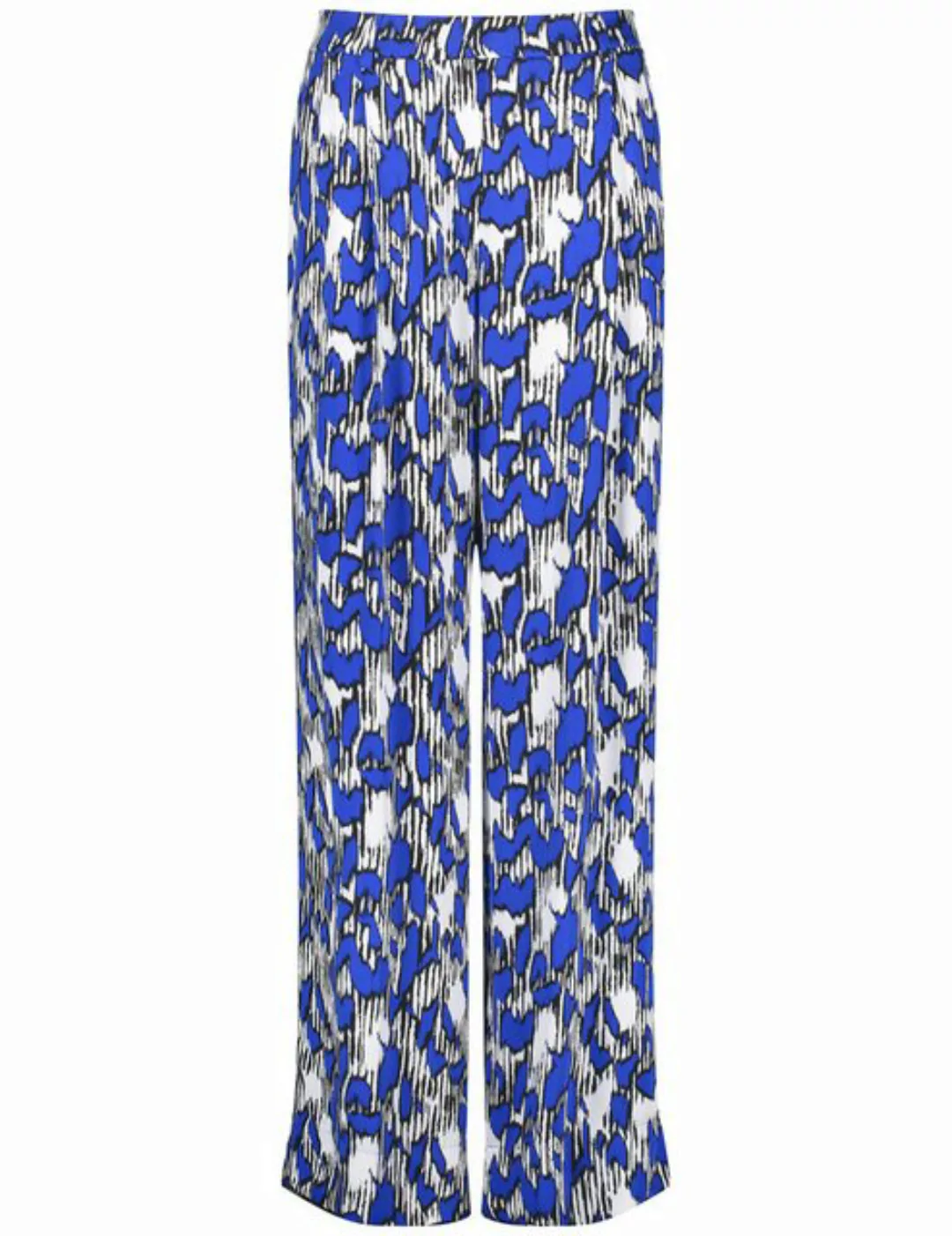 Taifun Stoffhose Weite Hose mit Allover-Print Palazzo günstig online kaufen