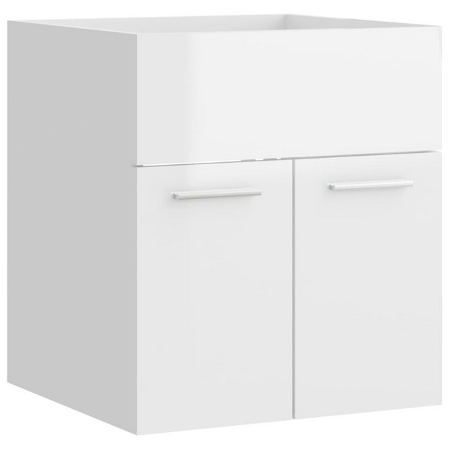 Waschbeckenunterschrank Hochglanz-weiß 41x38,5x46 Cm Spanplatte günstig online kaufen