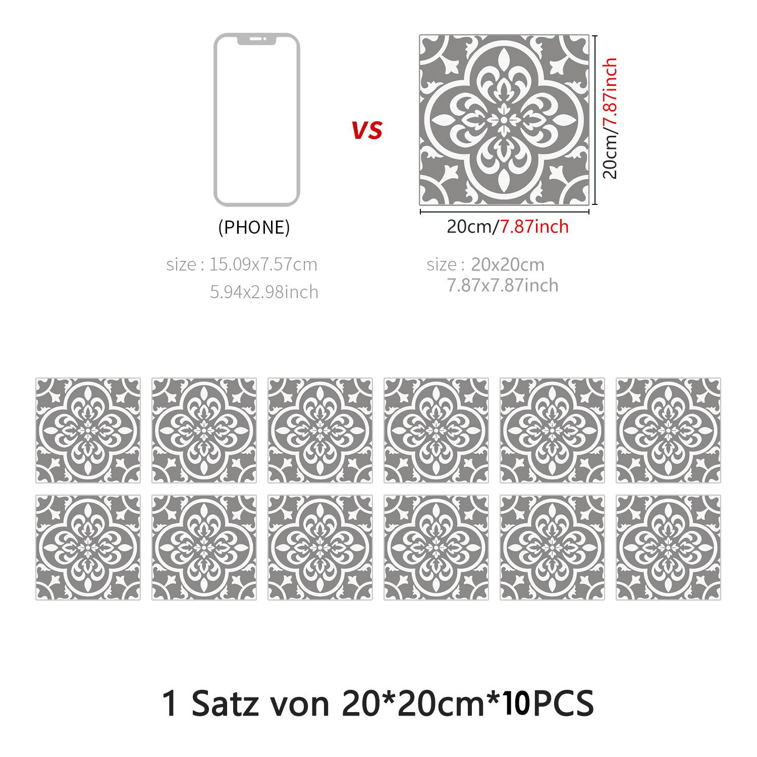 ZEUOPQ Fliesenaufkleber 10 Stück Wandpaneele Tapete günstig online kaufen