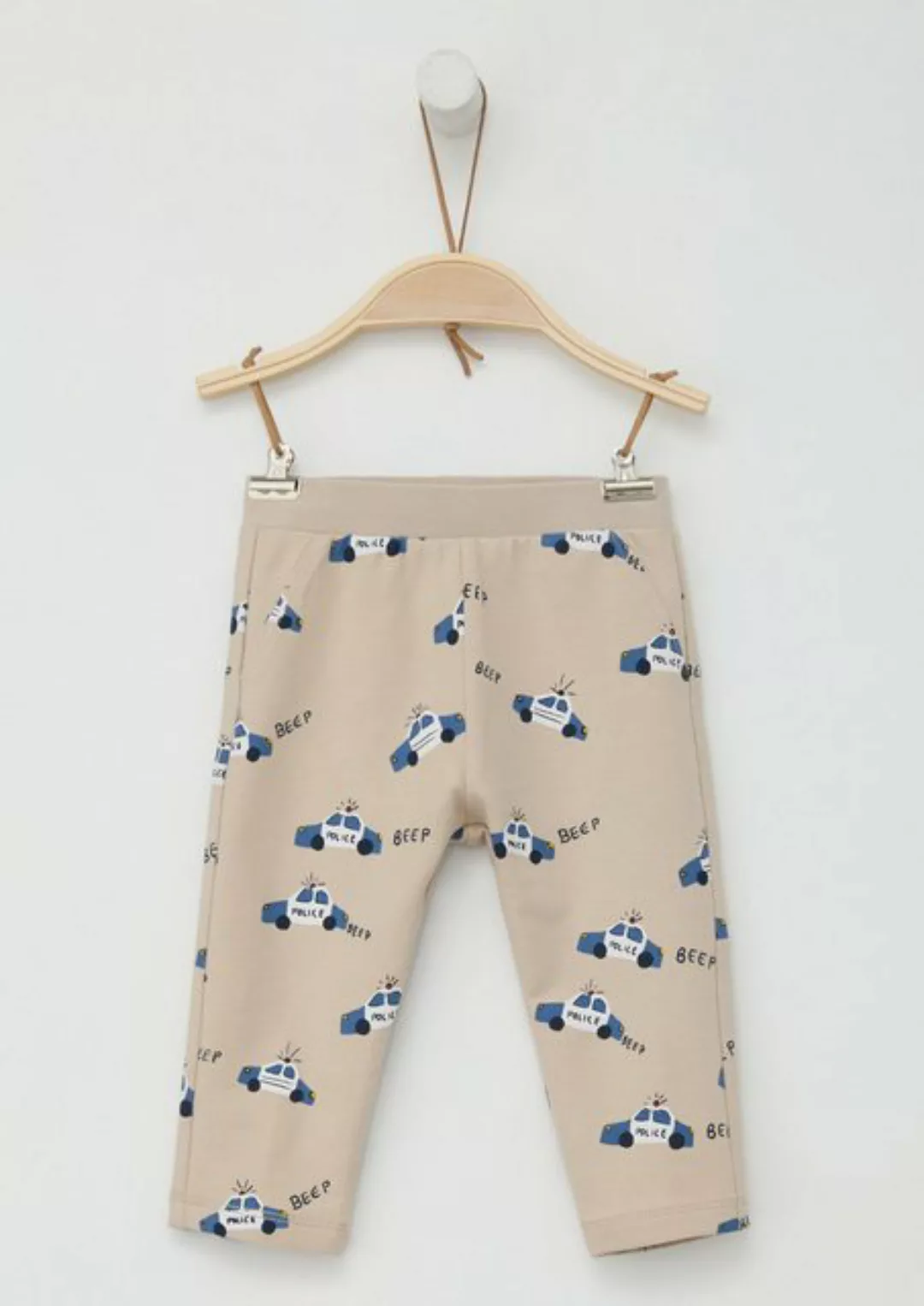 s.Oliver Leggings Weiche Sweathose mit Muster-Print Gummizug günstig online kaufen