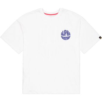 Alpha Industries  T-Shirts & Poloshirts Logo Backprint T-Shirt W - white günstig online kaufen