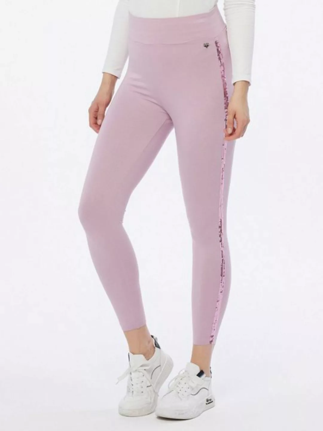 MONACO blue WEEKEND Leggings Stoffhose figurbetont mit Paillettenverzierung günstig online kaufen