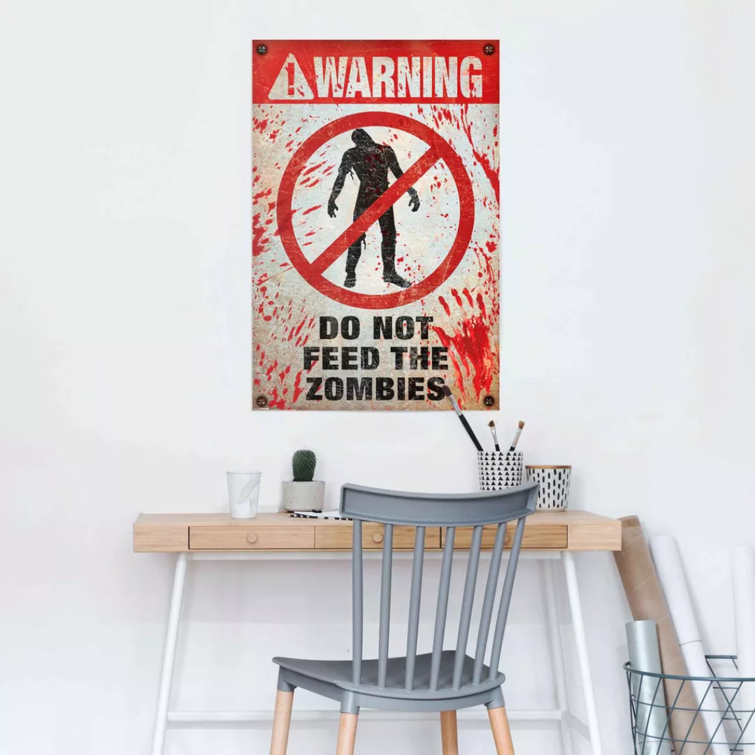 Reinders Poster "Warning Do Not Feed The Zombies", (1 St.) günstig online kaufen