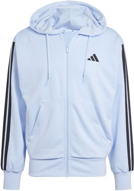 adidas Sportswear Kapuzensweatshirt M 3S FT FZ HD GLOBLU/BLACK günstig online kaufen