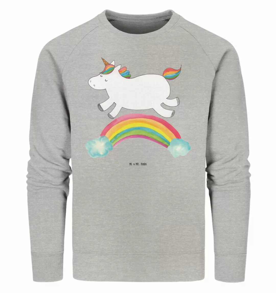 Mr. & Mrs. Panda Longpullover Größe L Einhorn Regenbogen - Heather Grey - G günstig online kaufen