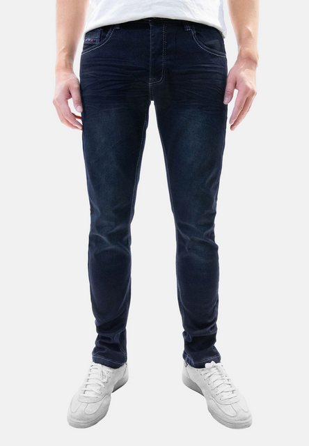 Jaylvis Regular-fit-Jeans Regular Denim Jeans mit Kontrastnähten und Falten günstig online kaufen