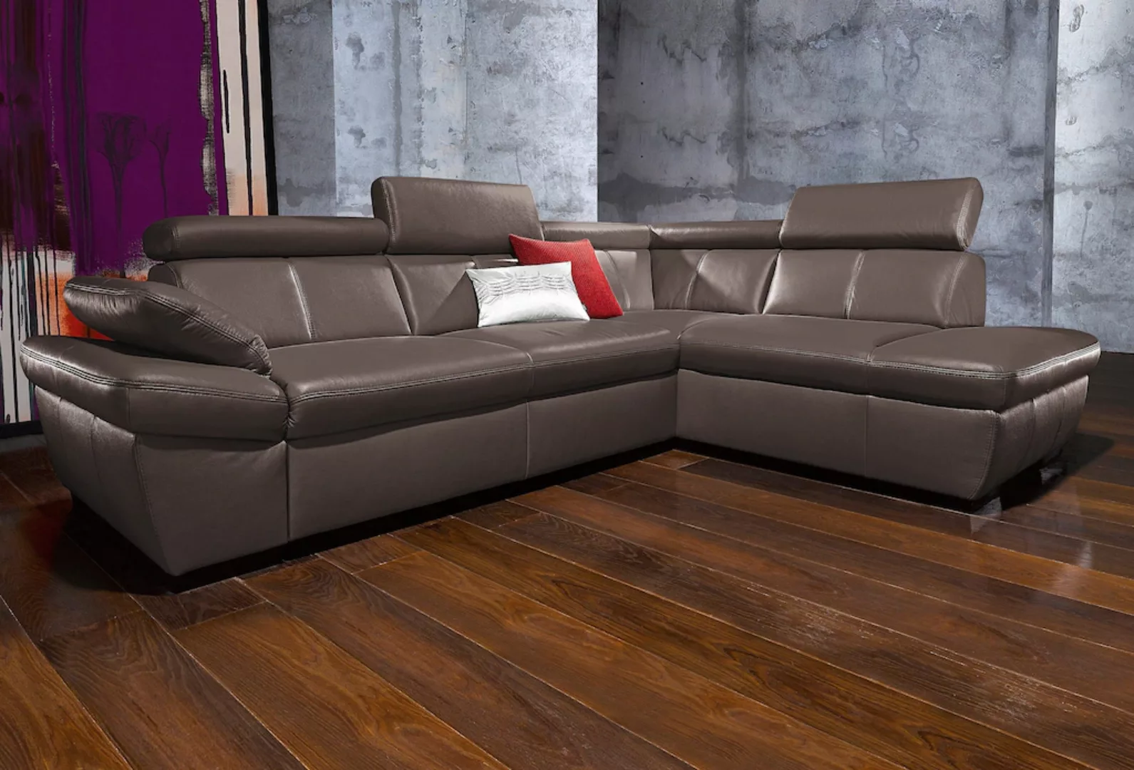 exxpo - sofa fashion Ecksofa "Salerno, klassisch modernes Funktionssofa, ho günstig online kaufen