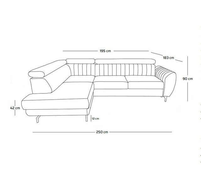 NEXT COLLECTION Ecksofa Spectre-L günstig online kaufen