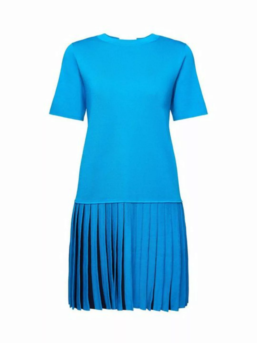 Esprit Minikleid Plissiertes T-Shirt-Kleid in Minilänge günstig online kaufen