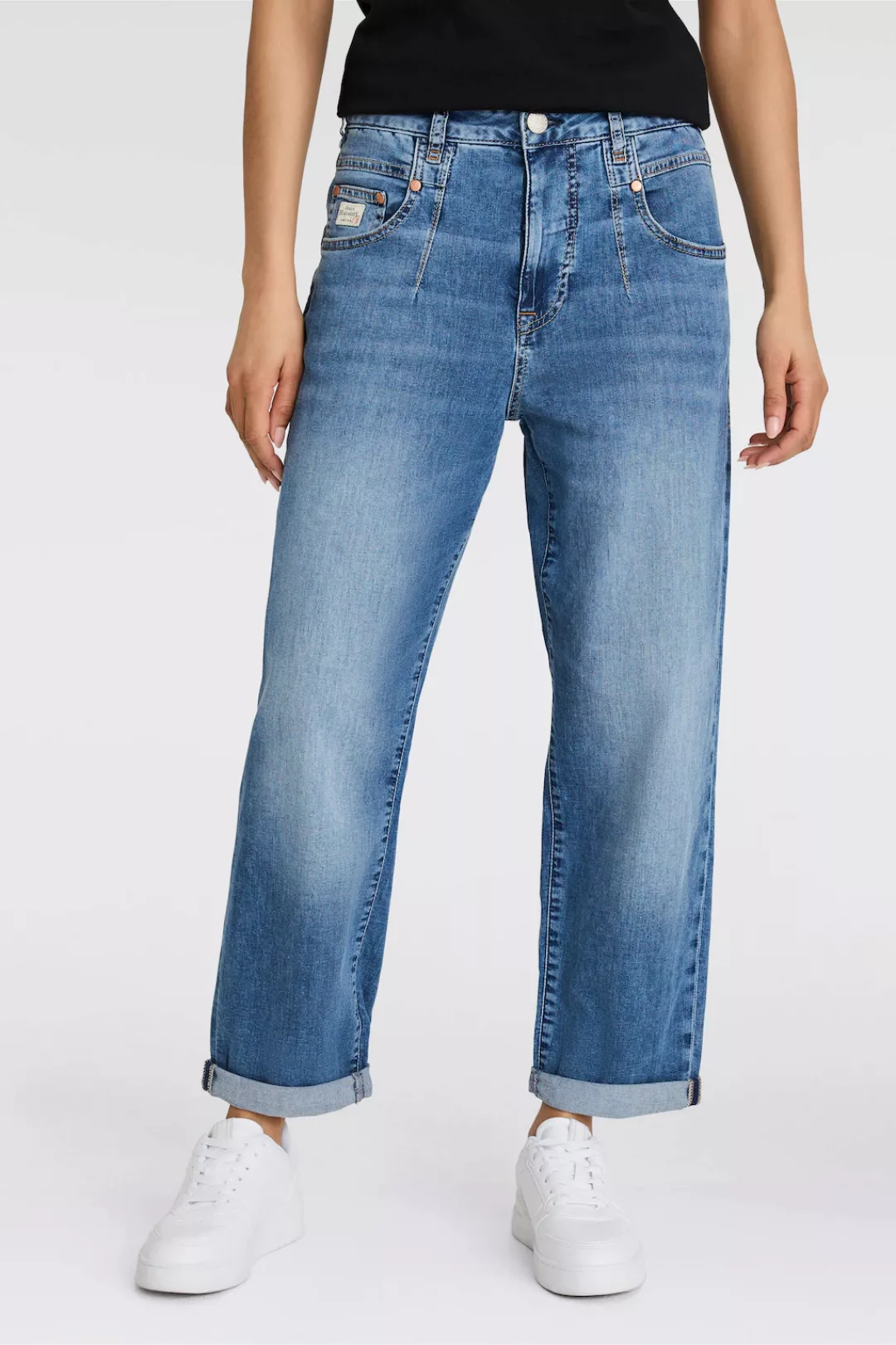 Herrlicher Straight-Jeans "Brooke Recycled Denim Light", krempelbar günstig online kaufen