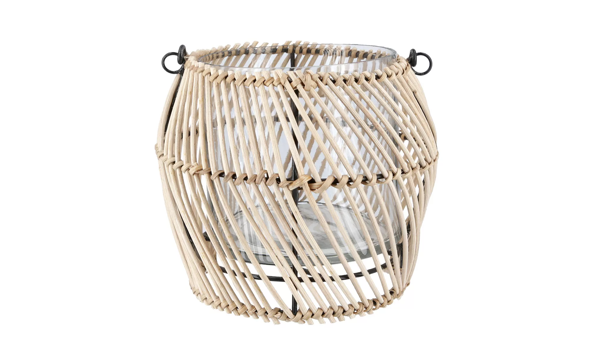 Jette Home Rattanwindlicht ¦ holzfarben ¦ Glas , Rattan, Metall ¦ Maße (cm) günstig online kaufen