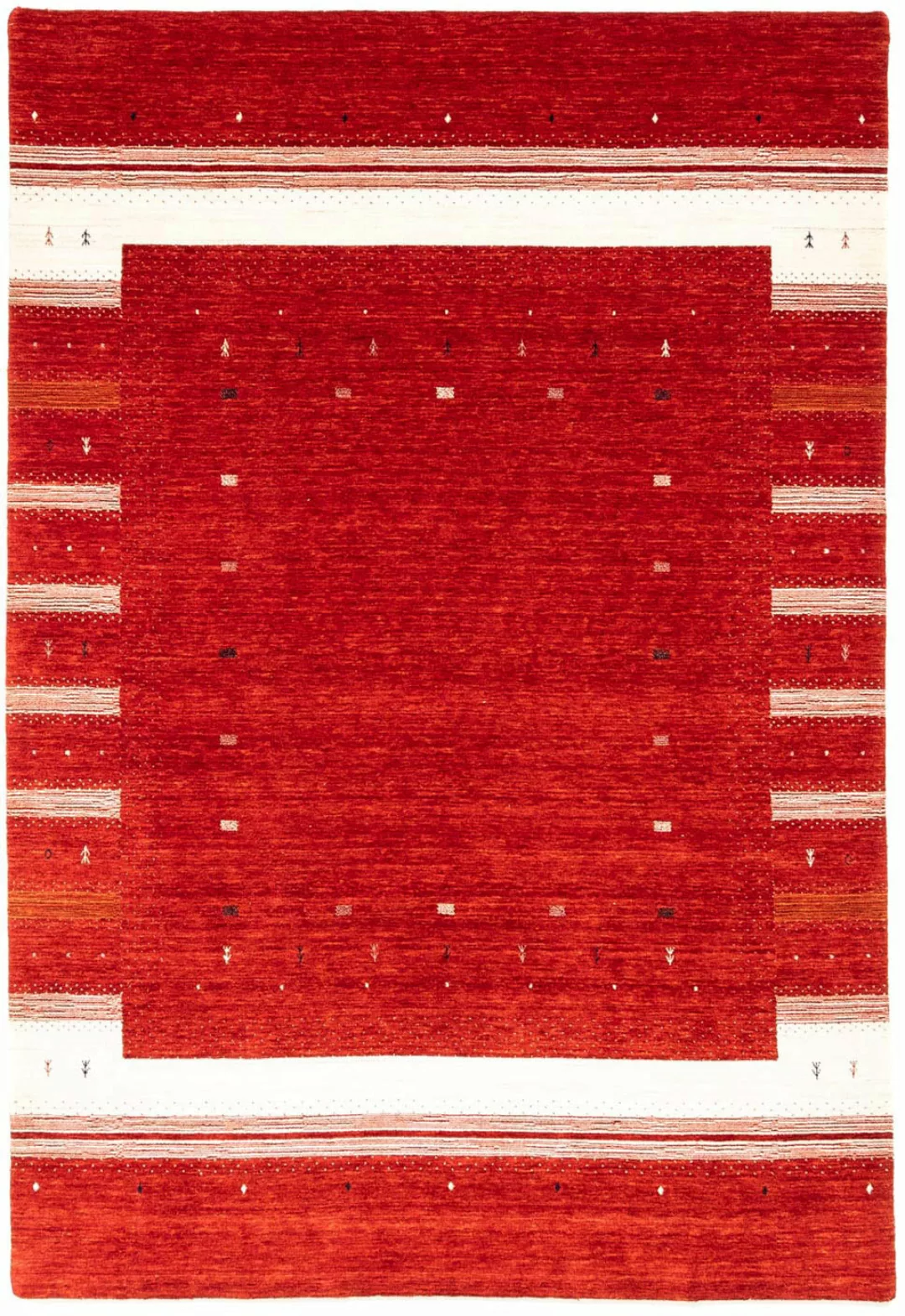 morgenland Wollteppich »Loribaft Minimal Rosso 304 x 206 cm«, rechteckig, 1 günstig online kaufen