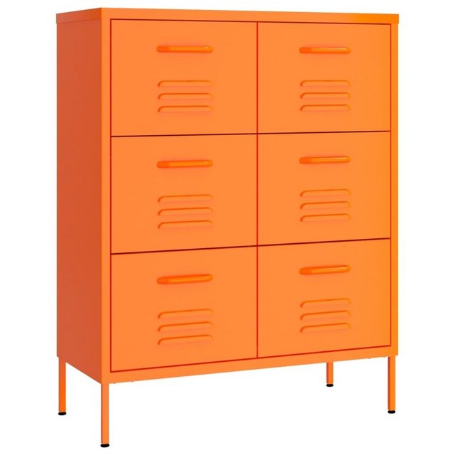 vidaXL Aktenschrank Aktenschrank Schubladenschrank Orange 80x35x101,5 cm St günstig online kaufen