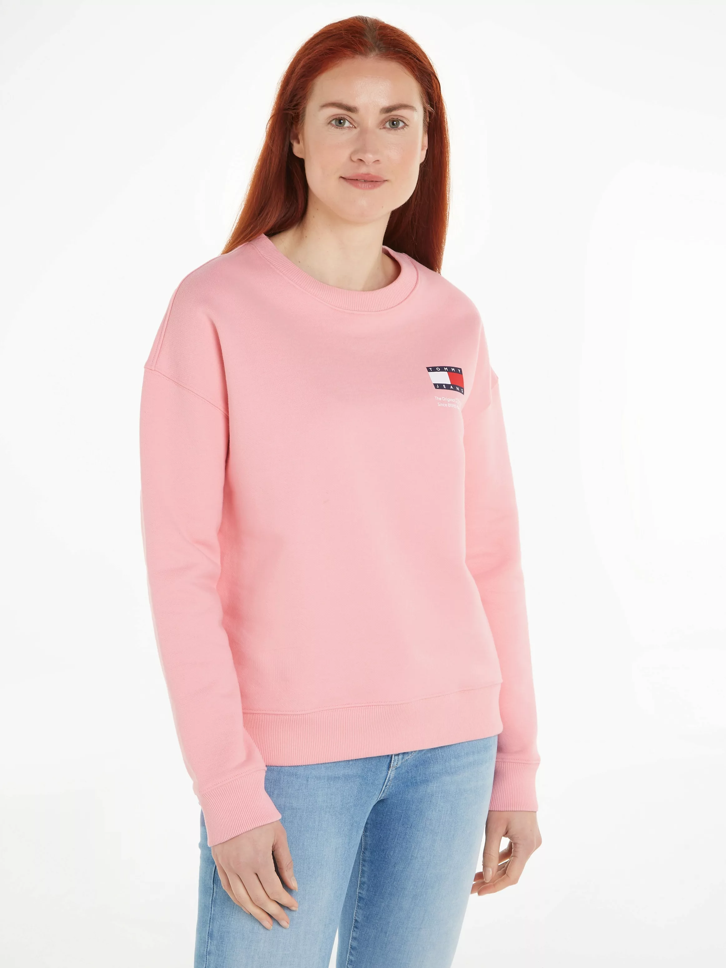 Tommy Jeans Sweatshirt "TJW BXY GRAPHIC FLAG CREW", mit Markenlabel & Logo- günstig online kaufen