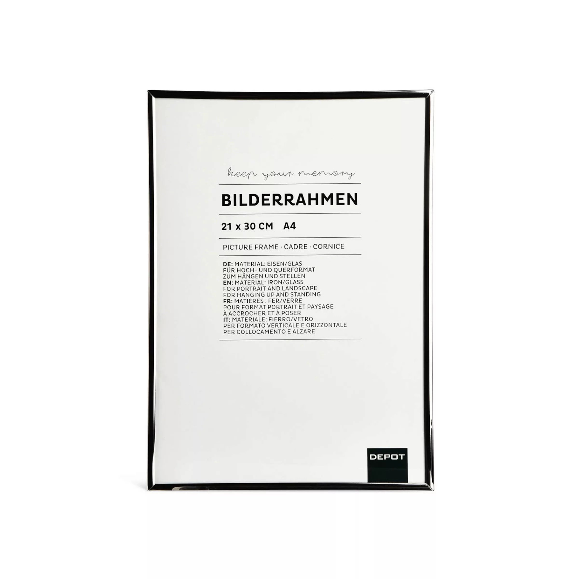 Bilderrahmen A4 ca. 21x29, silber günstig online kaufen