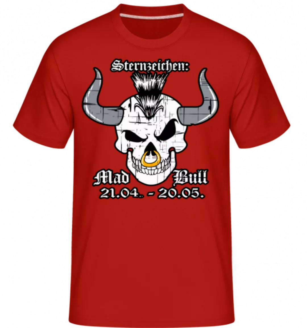 Metal Sternzeichen Mad Bull · Shirtinator Männer T-Shirt günstig online kaufen