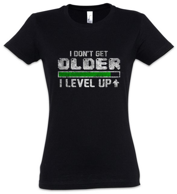 Urban Backwoods Print-Shirt I Don't Get Older I Level Up Damen T-Shirt Lvl günstig online kaufen