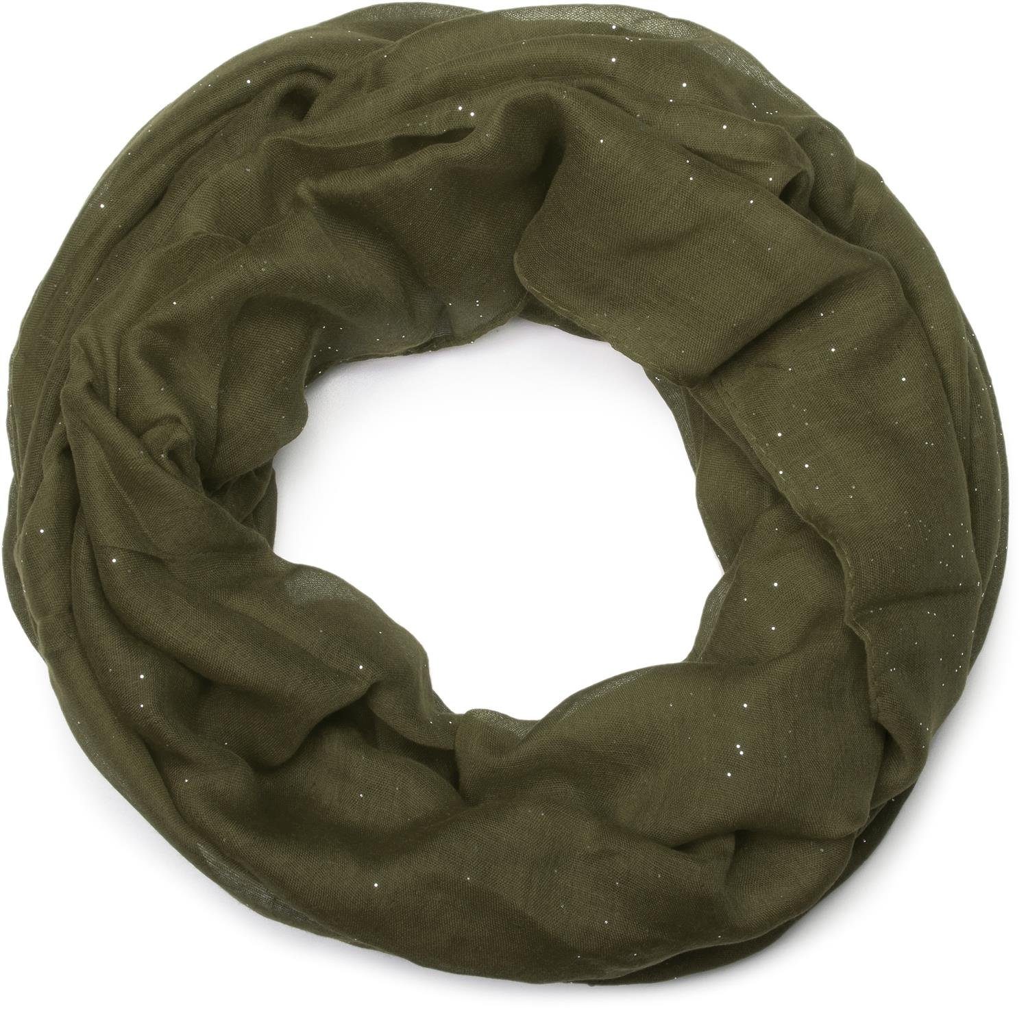 styleBREAKER Loop Loop mit Glitzer unifarben, günstig online kaufen