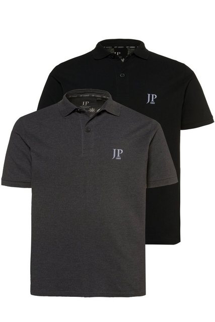 JP1880 Poloshirt Poloshirts Basic 2er-Pack Piqué gekämmte Baumwolle (2-tlg) günstig online kaufen
