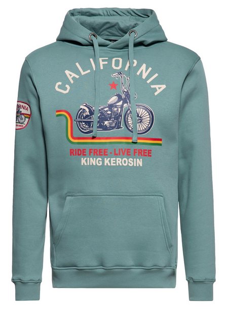 KingKerosin Kapuzenpullover California (1-tlg) mit Frontprint günstig online kaufen