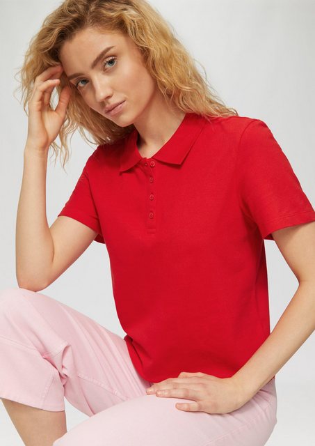 s.Oliver Poloshirt Piqué-Poloshirt aus Baumwollmix günstig online kaufen