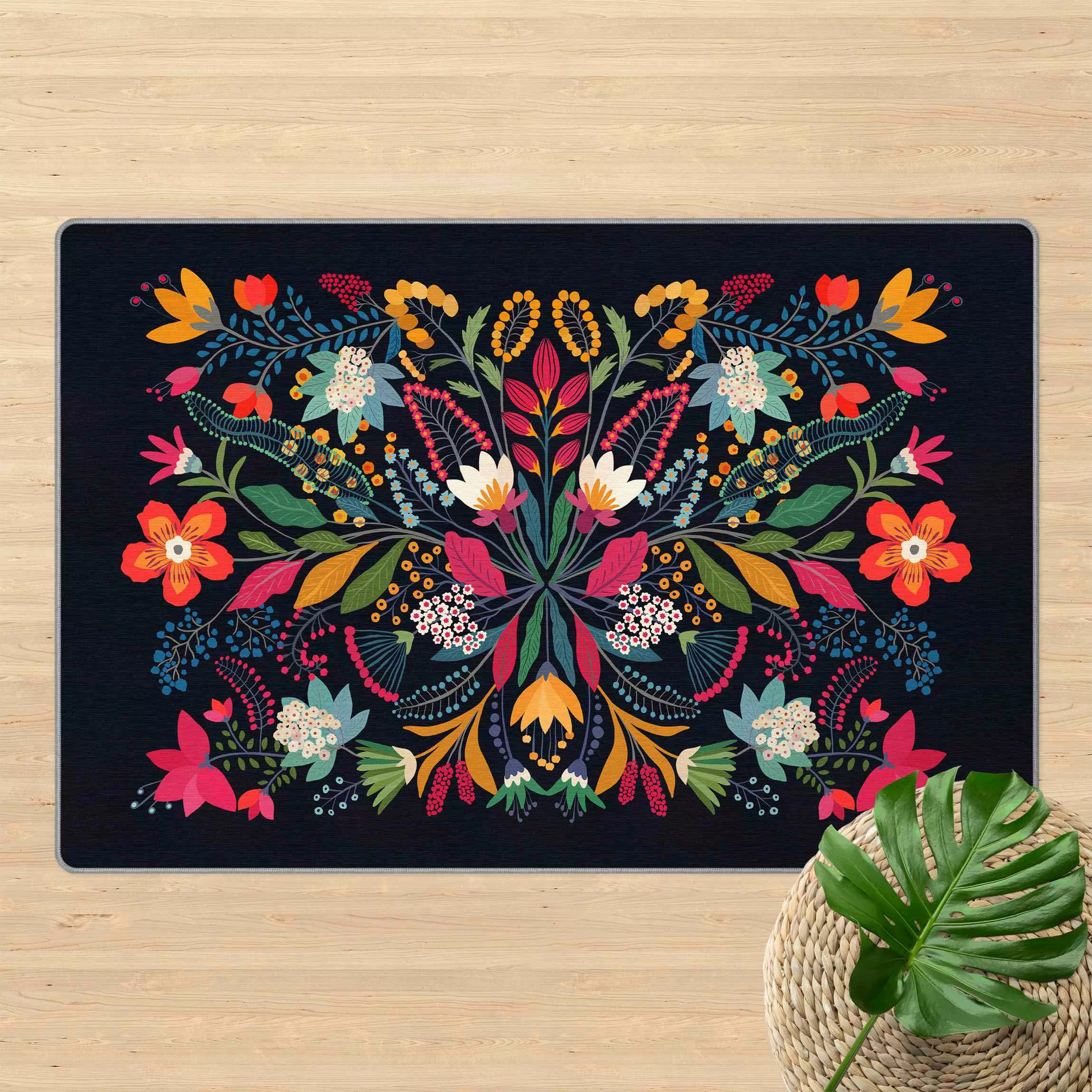 Teppich Fridas Garten Illustration II günstig online kaufen