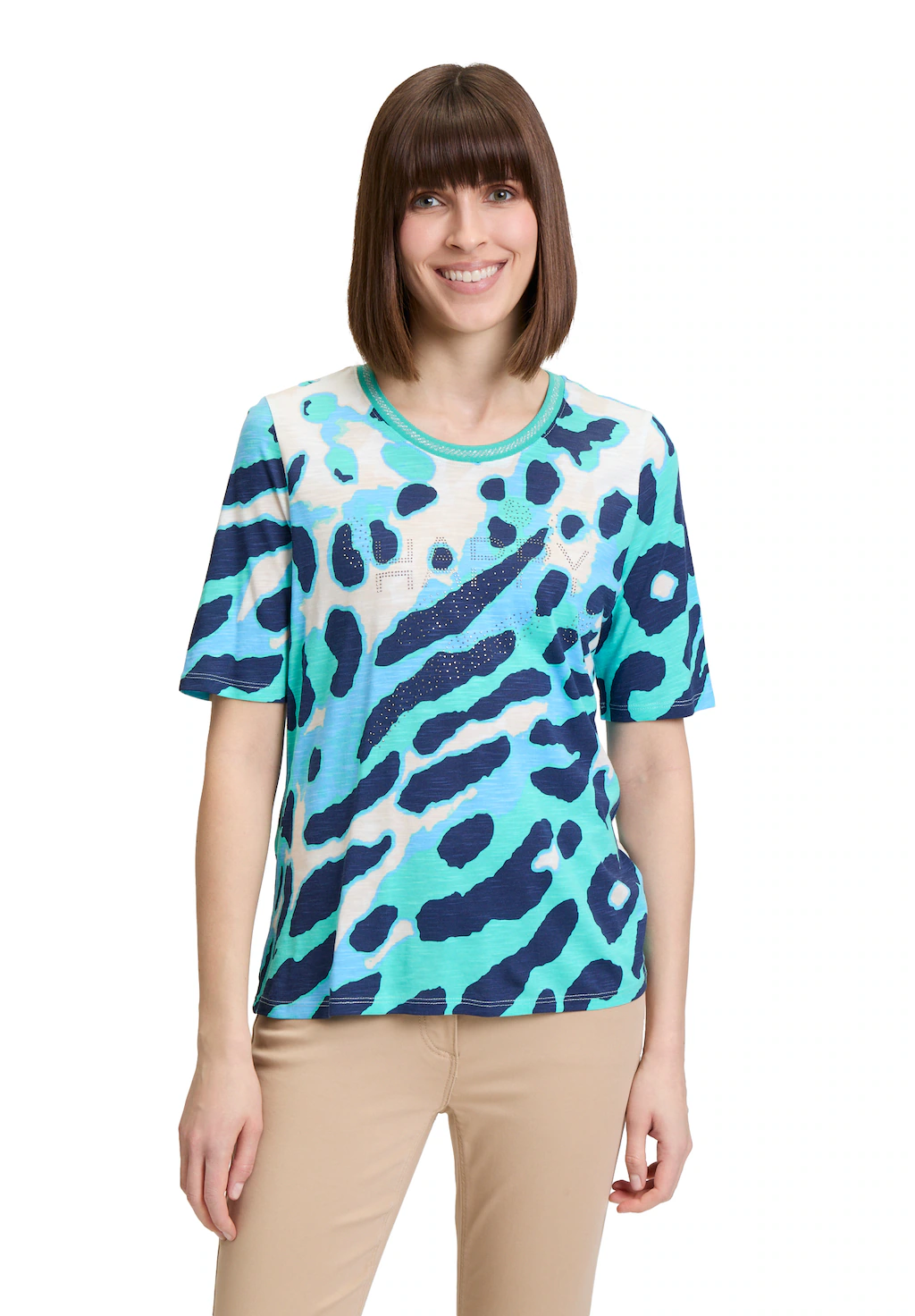 Betty Barclay Kurzarmshirt "Betty Barclay Damen Basic Shirt mit Print", (1 günstig online kaufen