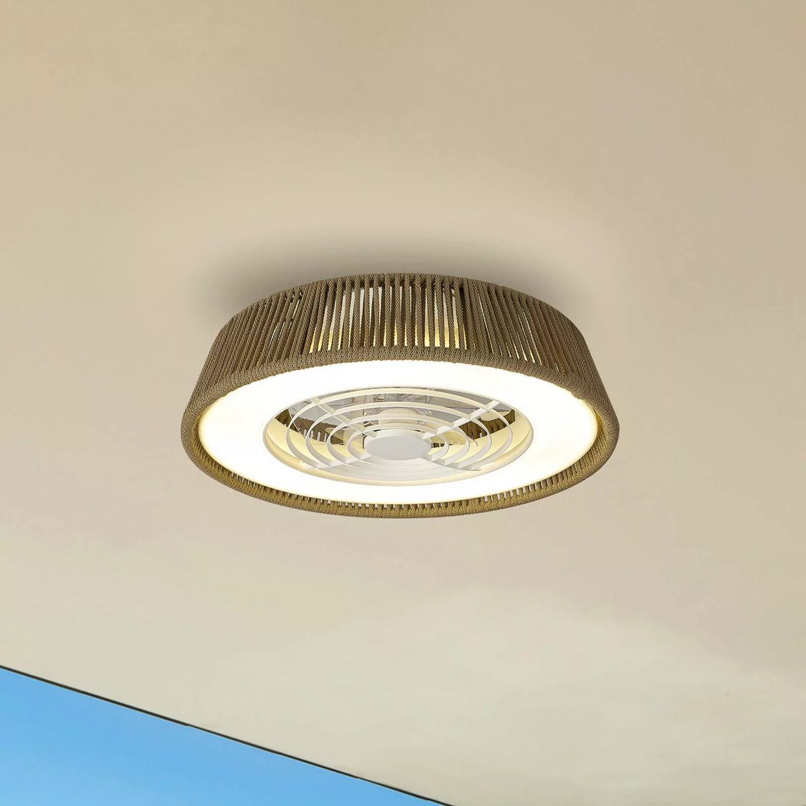 LED-Deckenventilator Polinesia Nautica Mini leise Ø 58cm CCT günstig online kaufen