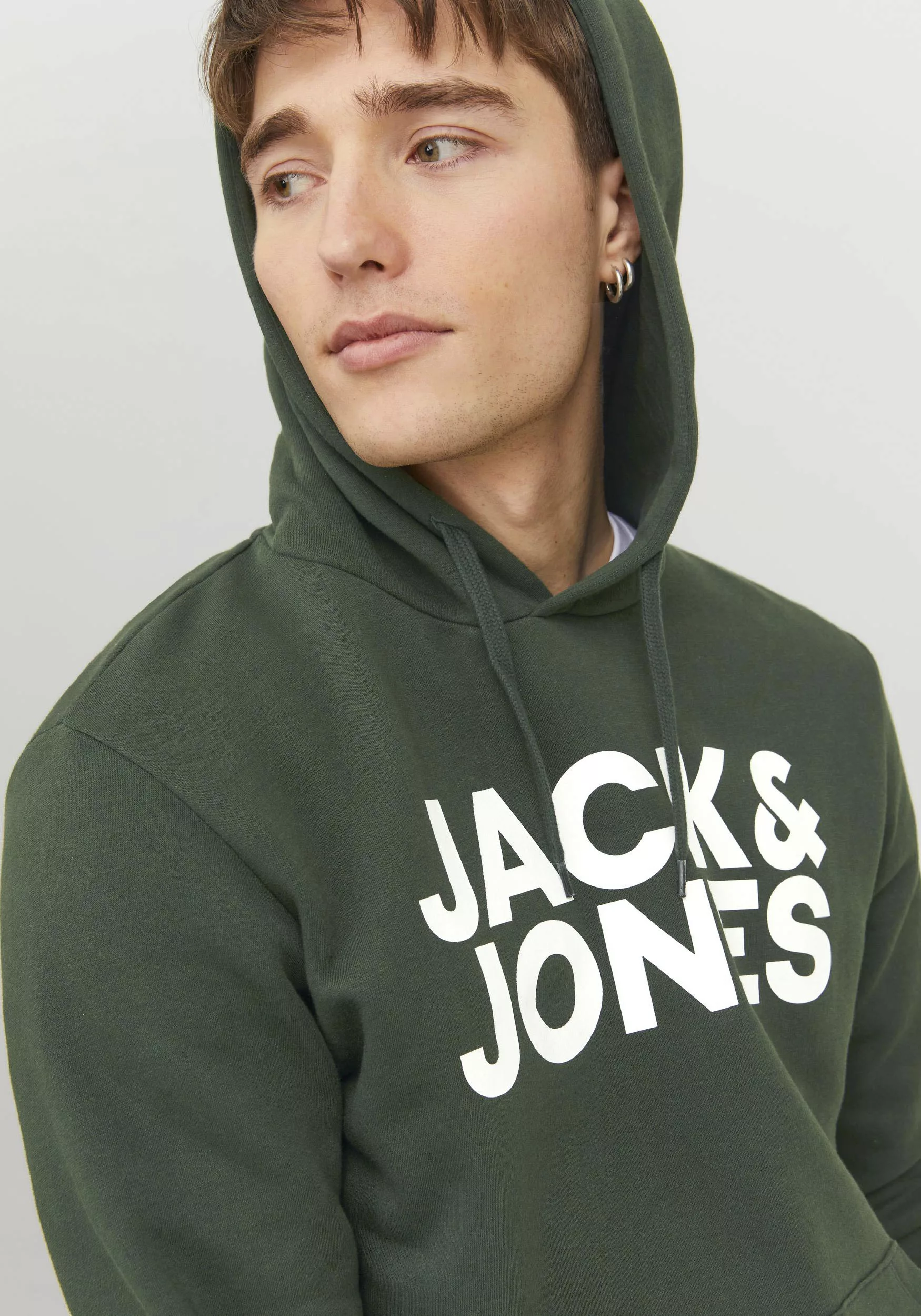 Jack & Jones Corp Logo Kapuzenpullover S Black günstig online kaufen