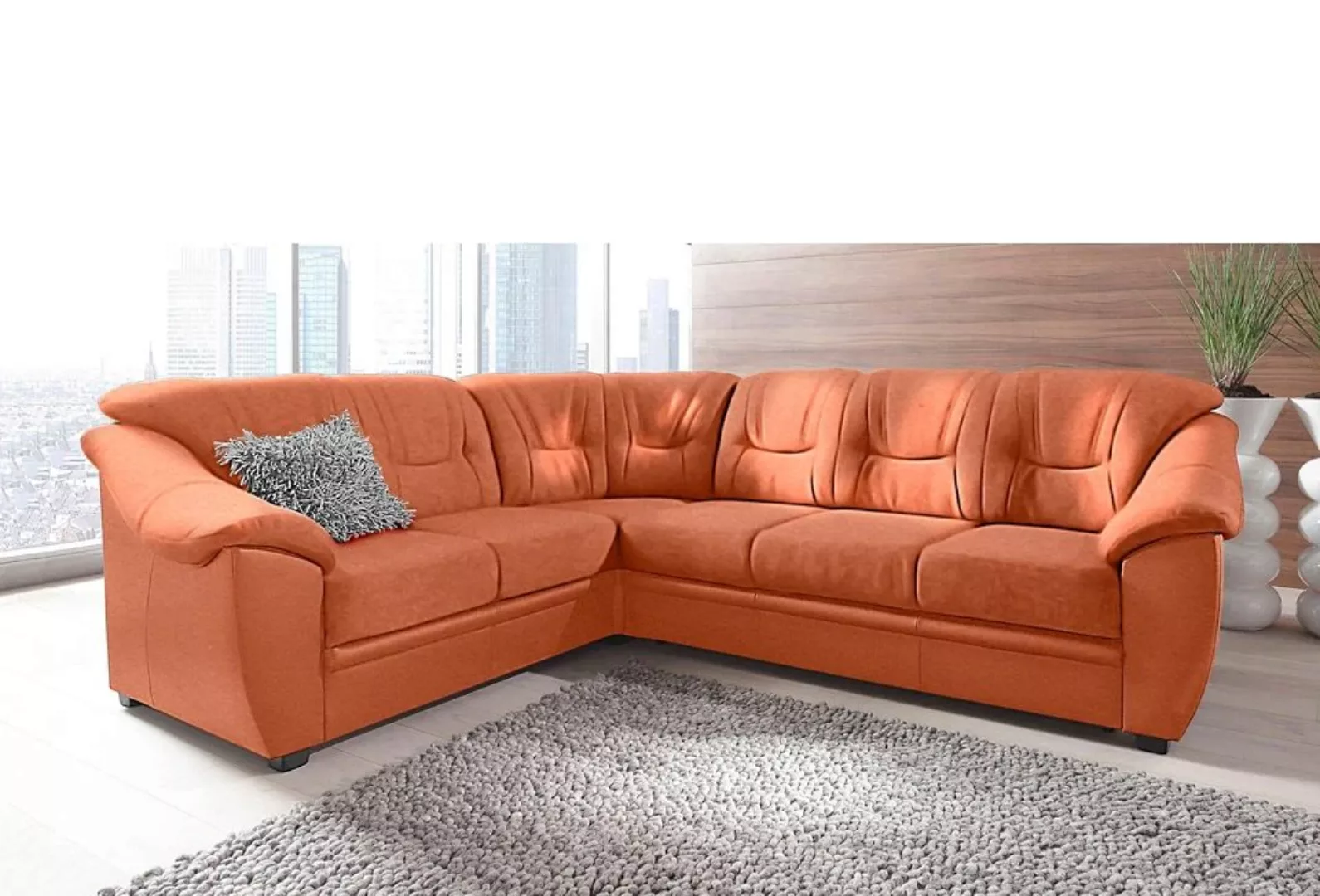 sit&more Ecksofa "Savona L-Form", wahlweise mit Bettfunktion, inklusive Fed günstig online kaufen