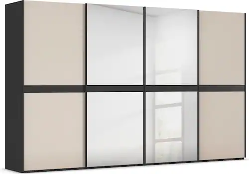 rauch Schwebetürenschrank "Scale-LINE", edle Optik mit Bauchbinde mit Glas/ günstig online kaufen