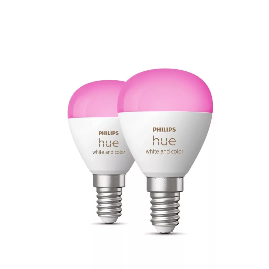 Philips Hue White&Color Ambiance E14 5,1W 2er-Set günstig online kaufen