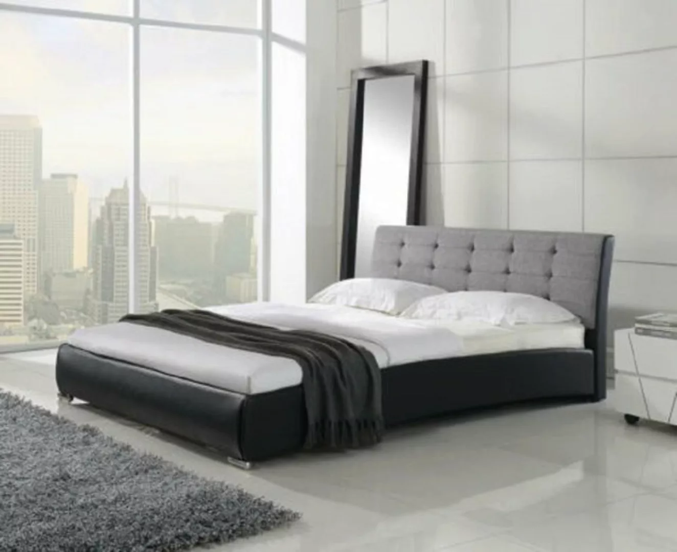 JVmoebel Bett Leder Design Bett Betten Ehe Modernes Gestell Luxus Hotel Dop günstig online kaufen