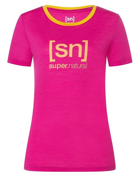 SUPER.NATURAL Print-Shirt Merino T-Shirt W THE ESSENTIAL LOGO TEE pflegelei günstig online kaufen