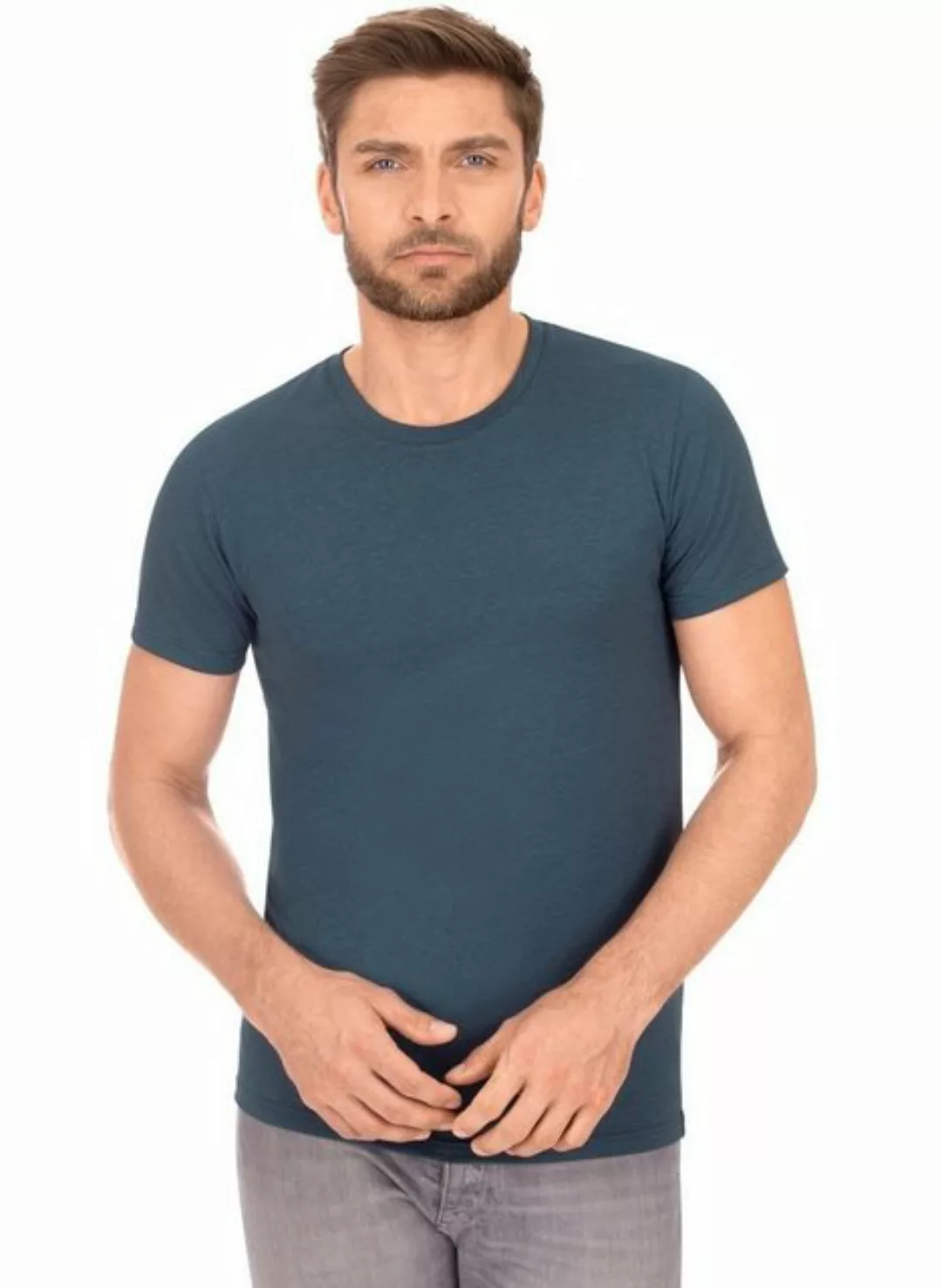 Trigema T-Shirt TRIGEMA Slim Fit T-Shirt aus DELUXE Baumwolle (1-tlg) günstig online kaufen