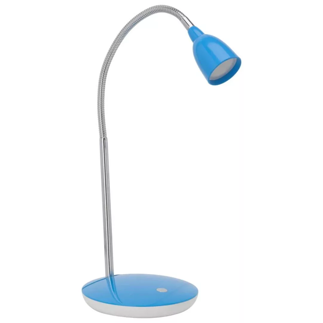 LED Tischleuchte Anthony in Silber und Blau 2,4W 250lm günstig online kaufen