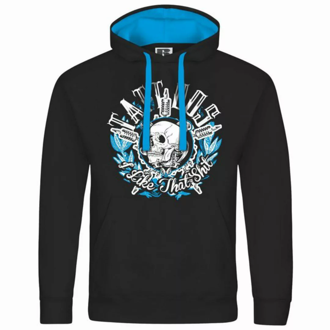 deinshirt Kapuzenpullover Herren Kapuzenpullover Tattoos i like that shit M günstig online kaufen