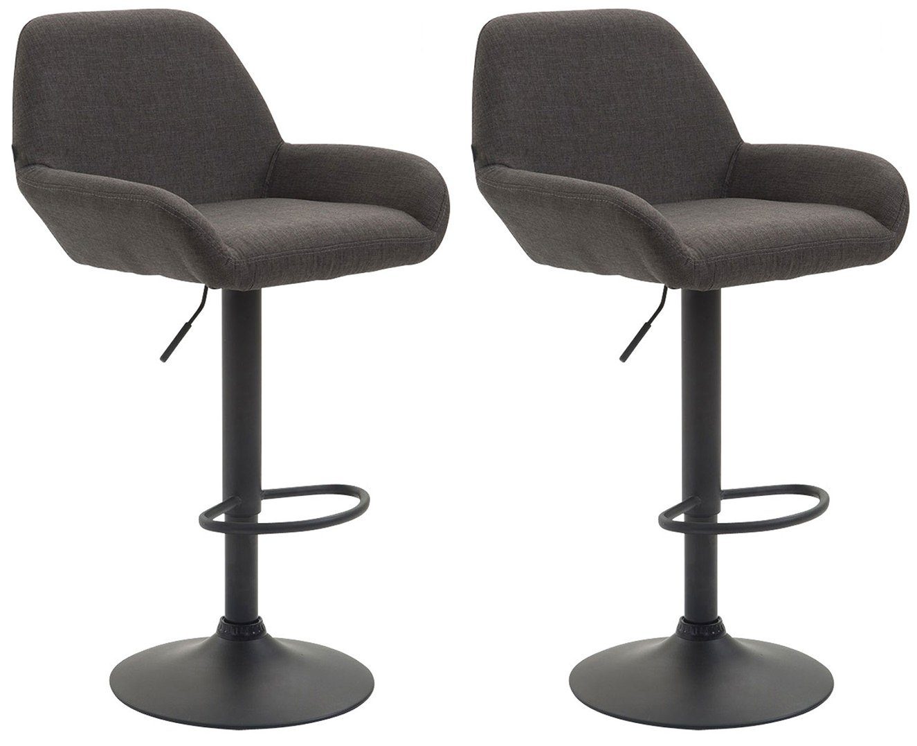 CLP Barhocker Braga Stoff (2er Set, günstig online kaufen