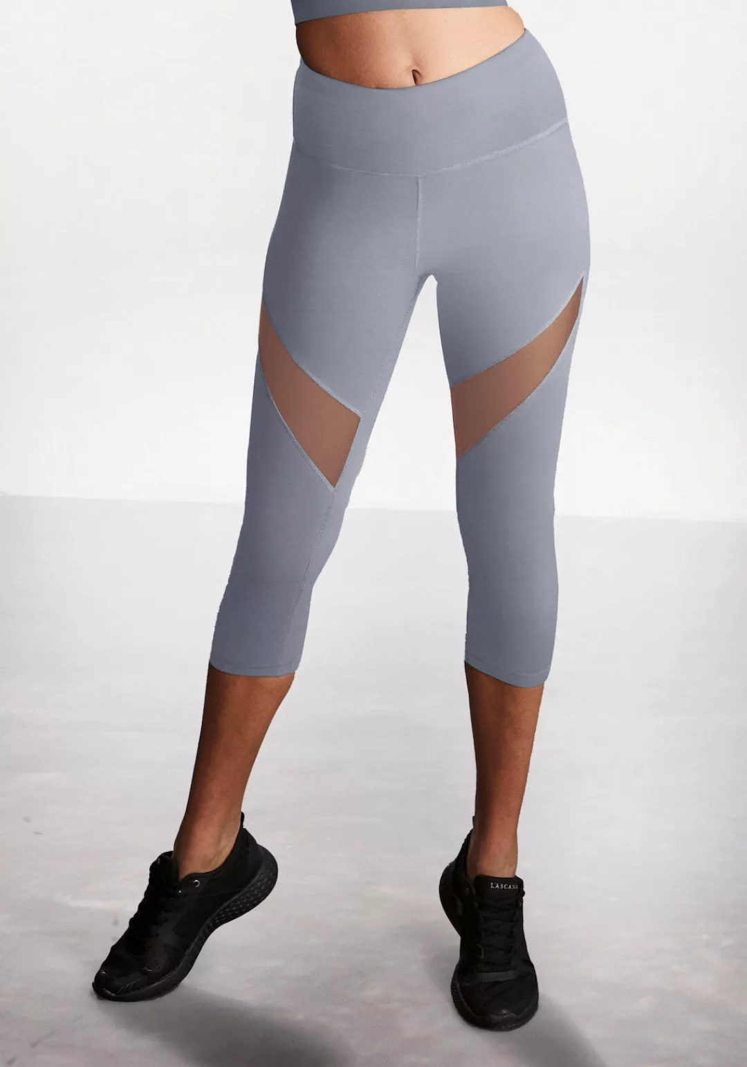 LASCANA ACTIVE Caprileggings "-Sport Capri", mit kleiner Raffung, Loungewea günstig online kaufen