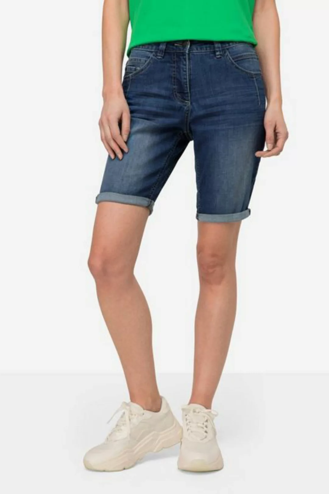 Laurasøn Regular-fit-Jeans Jeans-Shorts 5-Pocket Elastikbund günstig online kaufen