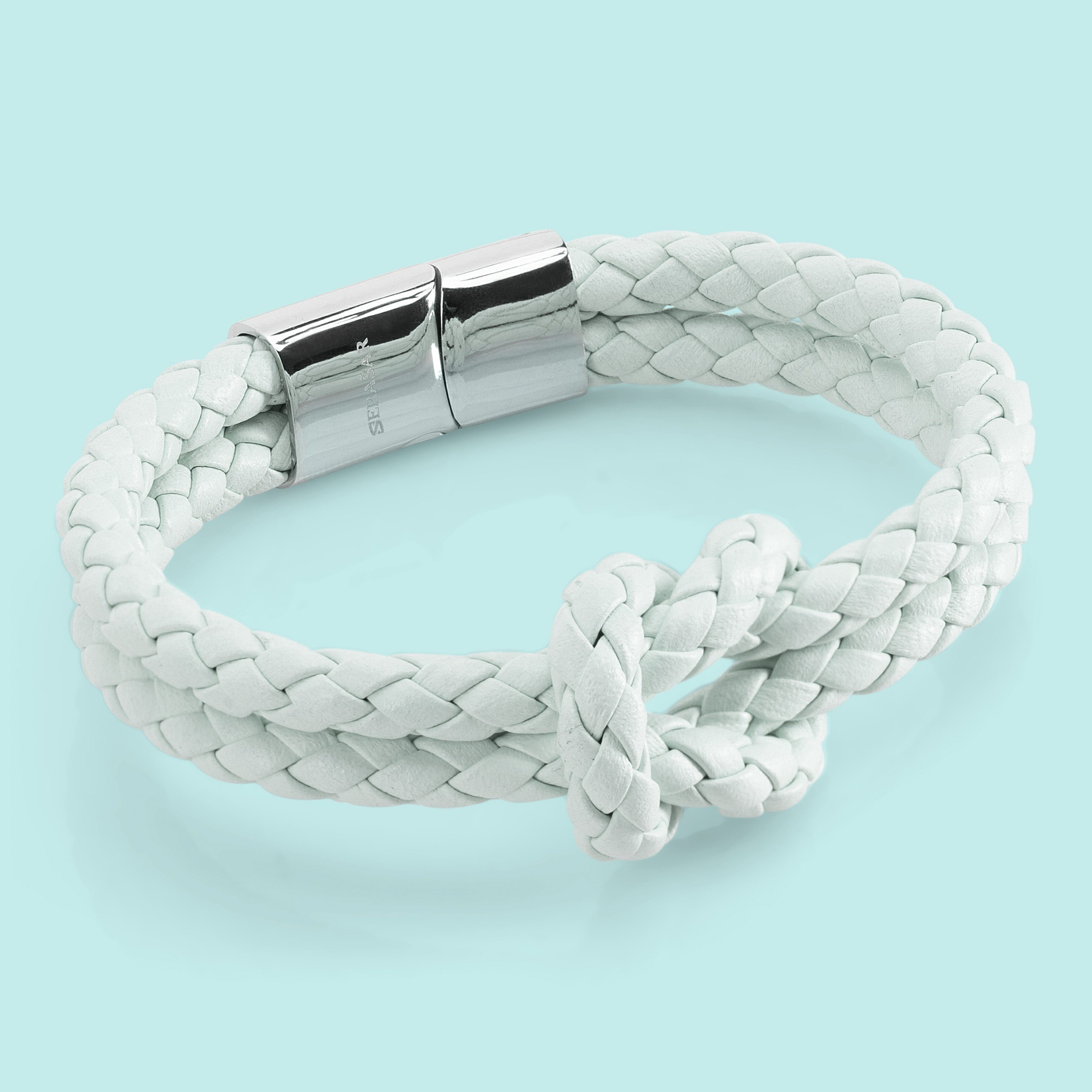 SERASAR Lederarmband Leder Damenarmband "Knot" (Klassisch, günstig online kaufen