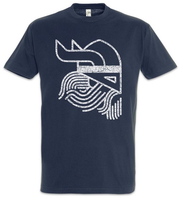 Urban Backwoods Print-Shirt Viking Head Symbol Herren T-Shirt Thor Loki Mid günstig online kaufen