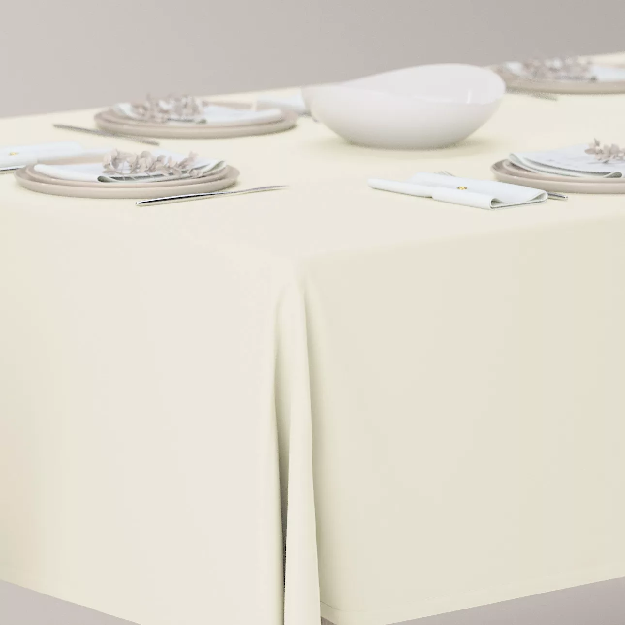 Rechteckige Tischdecke, creme, Crema (144-63) günstig online kaufen