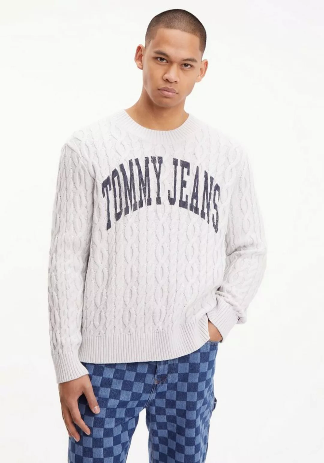 Tommy Jeans Strickpullover TJM RLXD COLLEGIATE SWEATER günstig online kaufen