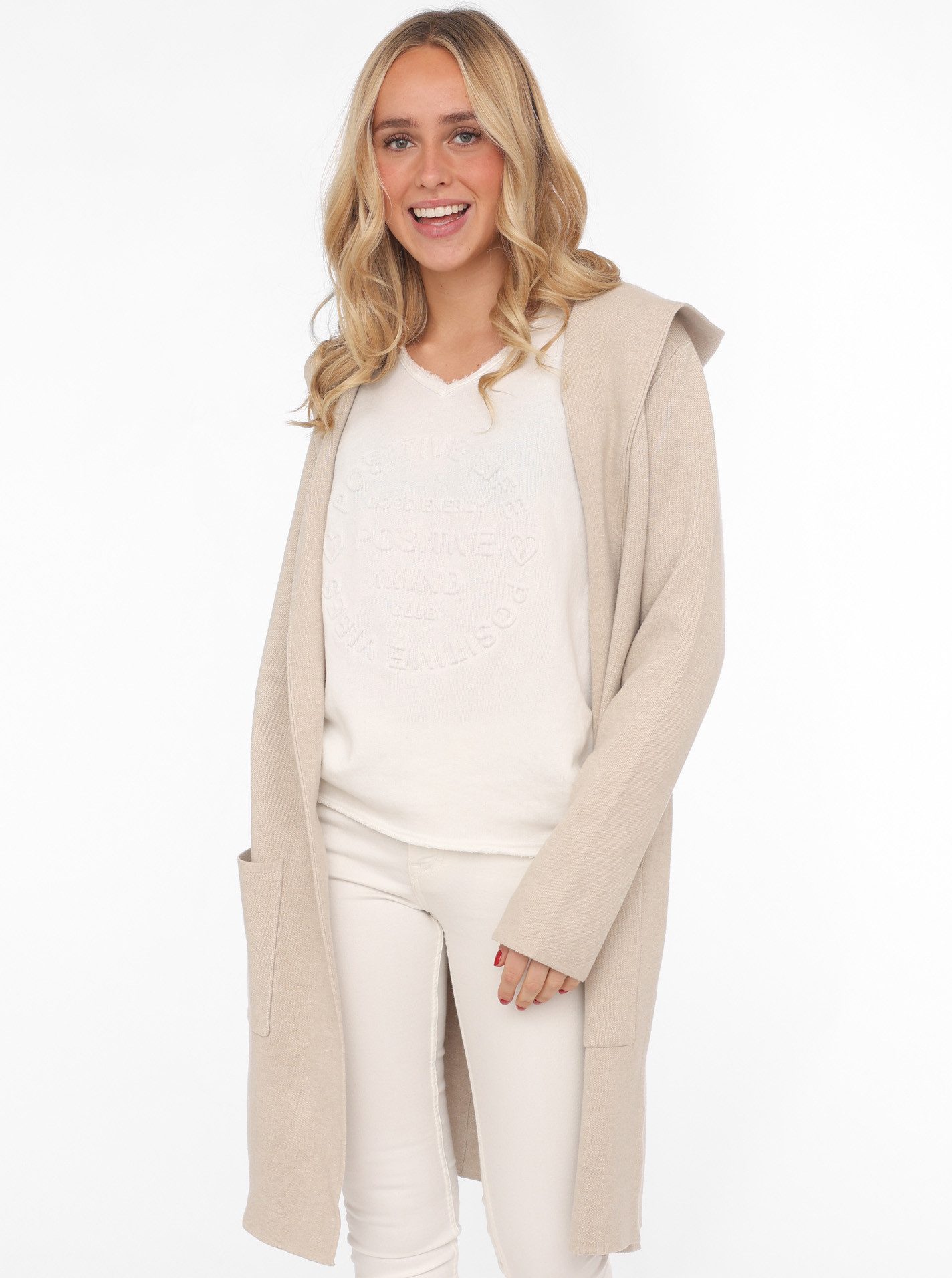 Zwillingsherz Cardigan Kapuze, Taschen, Langarm, ohne günstig online kaufen