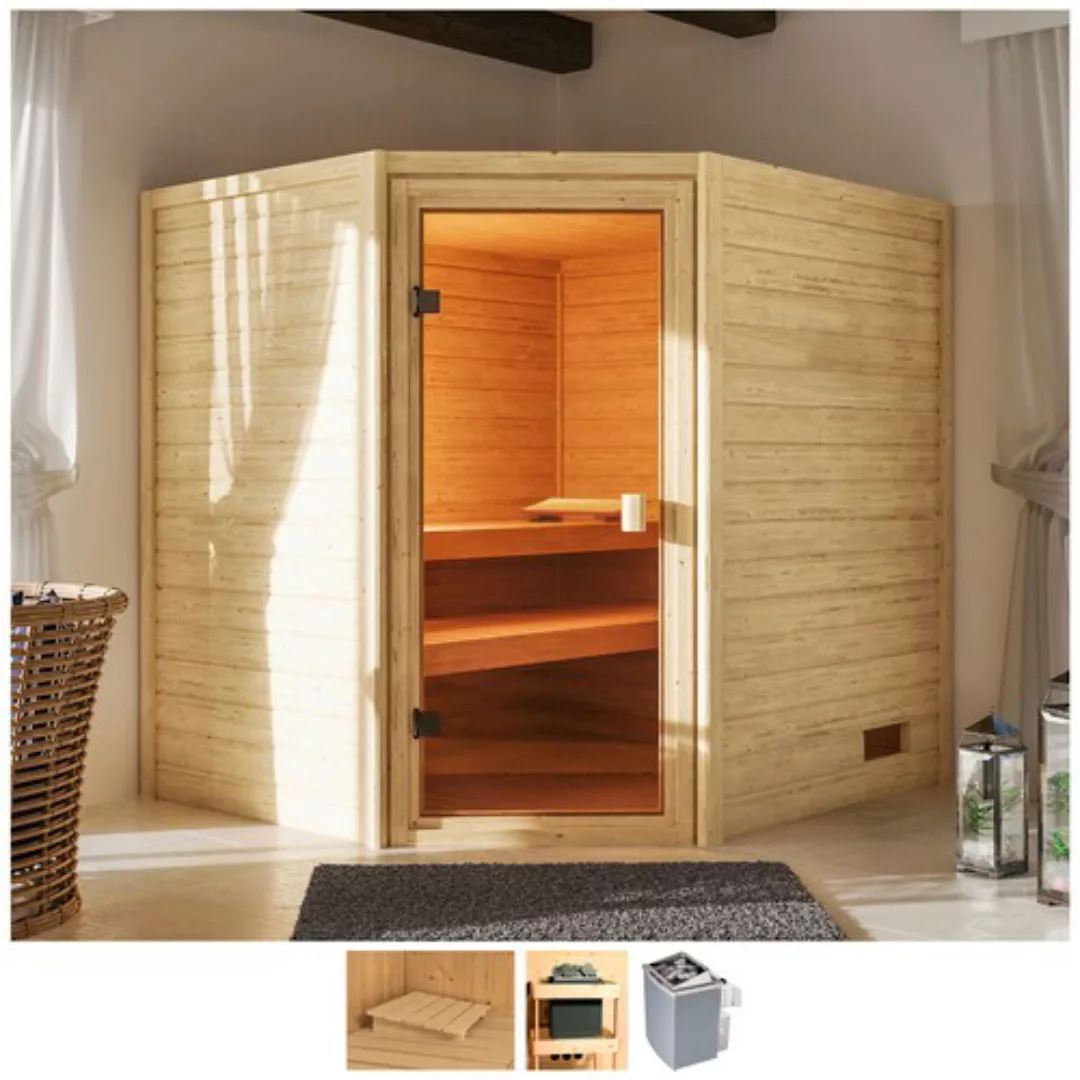 welltime Sauna »Trixi«, 4,5-kW-Ofen mit int. Steuerung günstig online kaufen