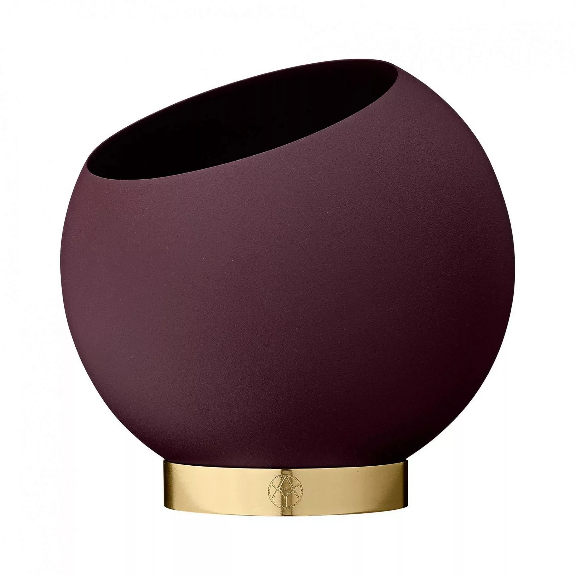 AYTM - Globe Blumentopf Ø 30cm - bordeaux/H 26,6cm x Ø 30cm/für Innen- und günstig online kaufen